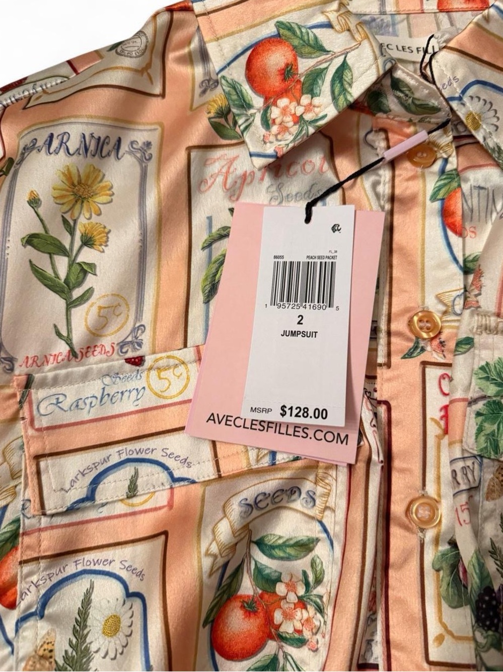 Avec Les Filles NWT short sleeve romper - Picture 7 of 7